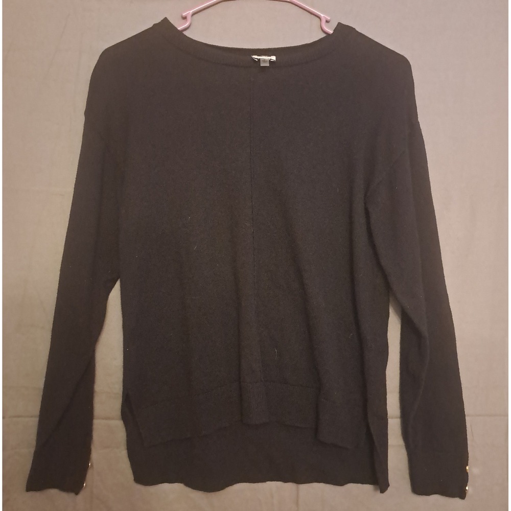 Anne Klein Crewneck Long Sleeved Sweater Womens Size‎ Small Black